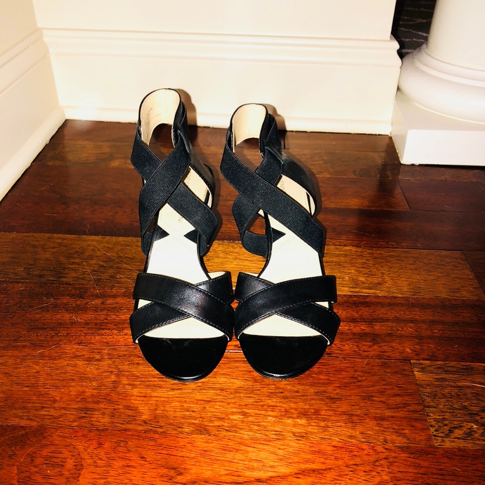 ADRIENNE VITTADINI Strappy Wedge Heel Sandals